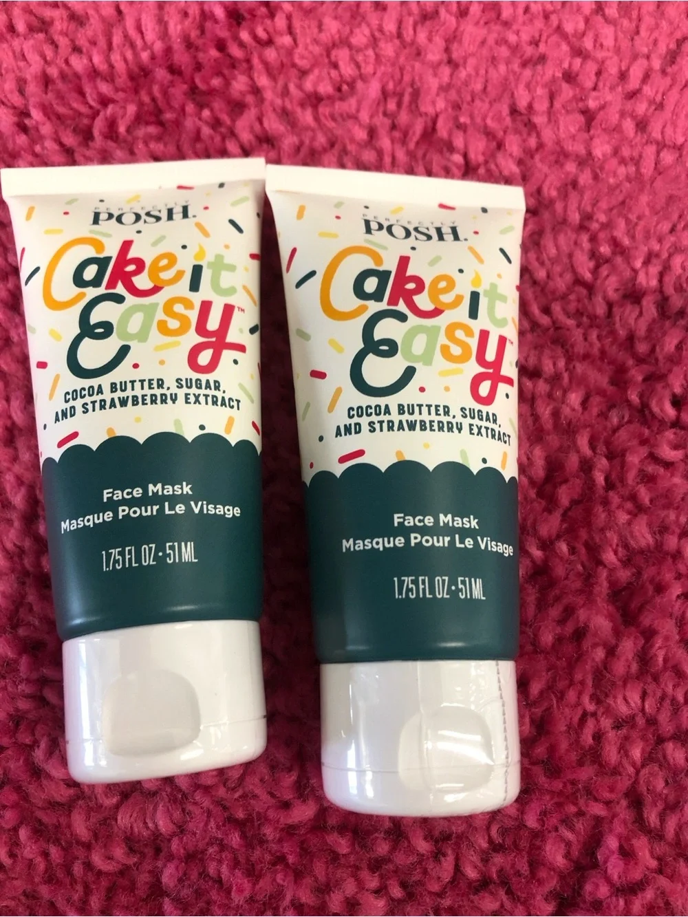 Perfectly Posh Cake It Easy Face Mask – exfoliating sugar strawberry
